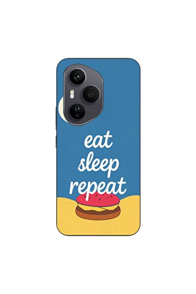 OEM Case compatible with Honor 400 Pro Silicon Gel Tpu Pattern Eat Sleep Repeat