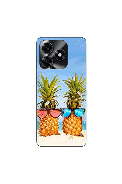 OEM Husa compatibila cu Honor X5c Plus Silicon Gel Tpu Model Beach Pinneaples