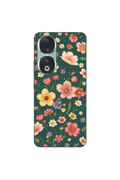 OEM Husa compatibila cu Honor 90 5G Silicon Gel Tpu Model Vintage Spring Flowers
