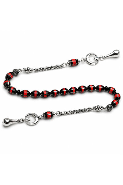 HÜNERTAŞ Colorful Galalith Bafon Processed Oltu Stone Rosary
