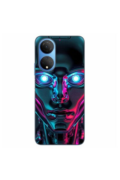 OEM Husa compatibila cu Honor X7 Silicon Gel Tpu Model Chrome Humanoid