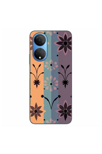 OEM Husa compatibila cu Honor X7 Silicon Gel Tpu Model Vintage Decal Flower