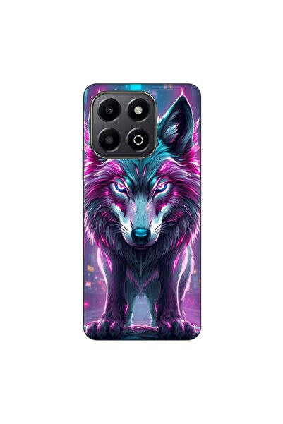 OEM Husa compatibila cu Honor X6b Silicon Gel Tpu Model Cyberpunk Wolf