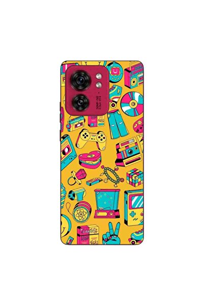 OEM Husa compatibila cu Motorola Edge 40 Silicon Gel Tpu Model Pop Art Vintage