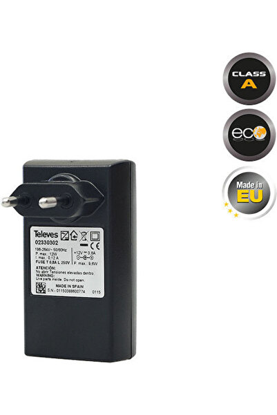 TELEVES Τροφοδοτικό 12V - 0.8A Δορυφόρου 12-37-0001 732101