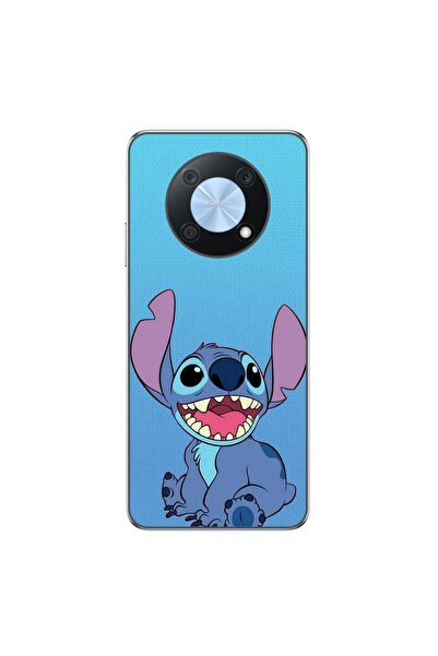OEM Θήκη συμβατή με Huawei Nova Y90 Σιλικόνης Gel TPU με σχέδιο Stitch Μπλε