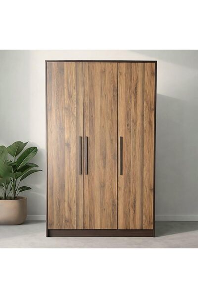 Danube Home Kentorp 3 Door Wardrobe | Sturdy Closet Clothes Storage Cupboard ...
