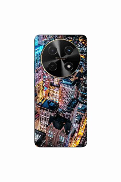 OEM Husa compatibila cu Huawei Nova 12i Silicon Gel Tpu Model Night City