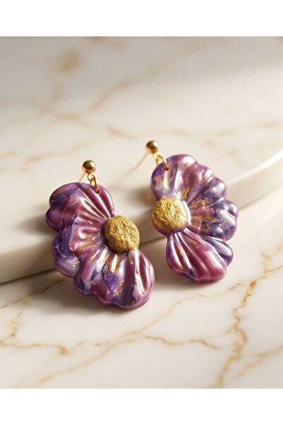 Dodemert Home Pavlonya Daisy Purple Dreams Series Polymer Clay & Epoxy Handma...