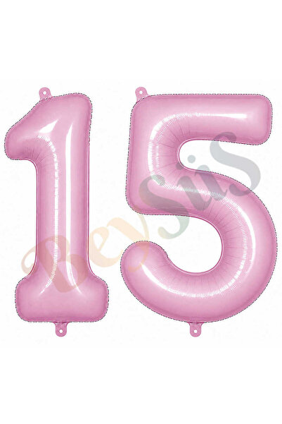 BeySüS 15 Foil Balloons in Pink Color (76 cm)