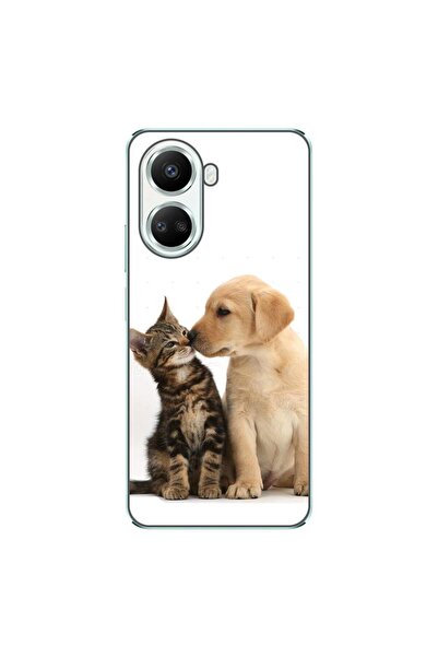 OEM Калъф, съвместим с Huawei Nova 10 SE, силиконов гел TPU, с десен Котенца,...