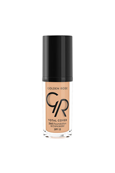 Golden Rose TOTAL COVER 2IN1 FOUNDATION AND CONCEALER SPF15 12 LIGHT BEIGE 30ML
