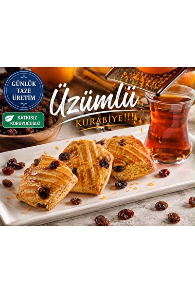 Sesame Works Üzümlü Kurabiye 500 gr ( Portakal rendeli )
