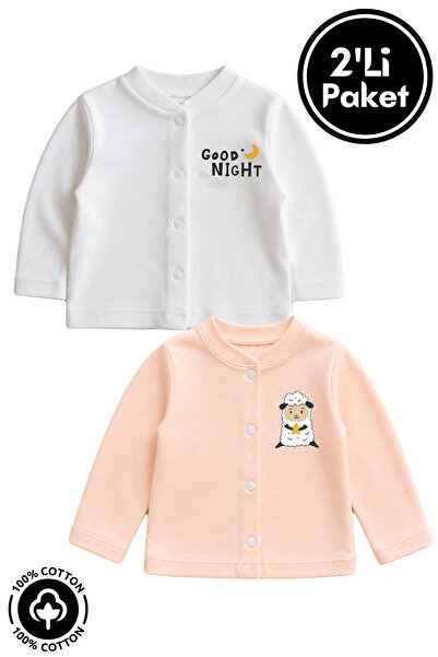 Miniel Unisex Baby Lamb Printed 100% Cotton 3-12 Months Seasonal Combed Cotto...