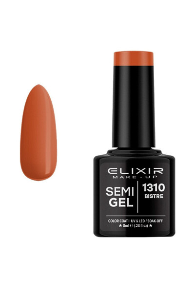 Elixir SEMIGEL ΗΜΙΜΟΝΙΜΟ ΒΕΡΝΙΚΙ ΝΥΧΙΩΝ 1310 BISTRE 8ML