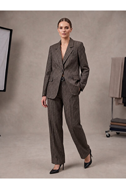 PRENSES Kadın Takım Elbise Limited Edition Klasik Blazer ve Pantolon