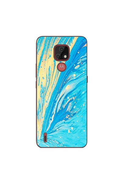 OEM Husa compatibila cu Motorola Moto E7 Silicon Gel Tpu Model Aqua Bloom