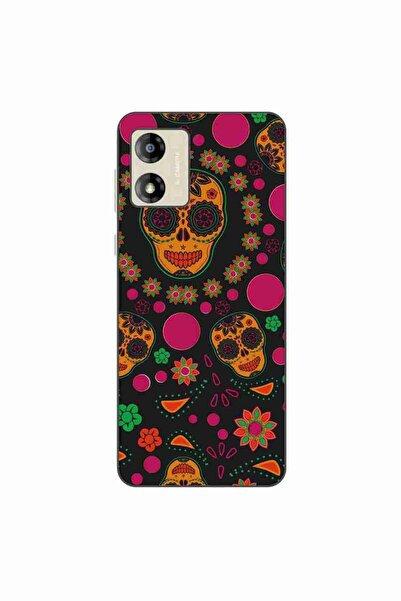 OEM Husa compatibila cu Motorola Moto E13 Silicon Gel Tpu Model Halloween Flo...