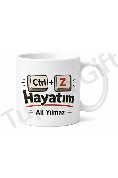 Tupya Gift Ctrl Z My Life Is Written Funny Printed Mug Cup Humorous Gift