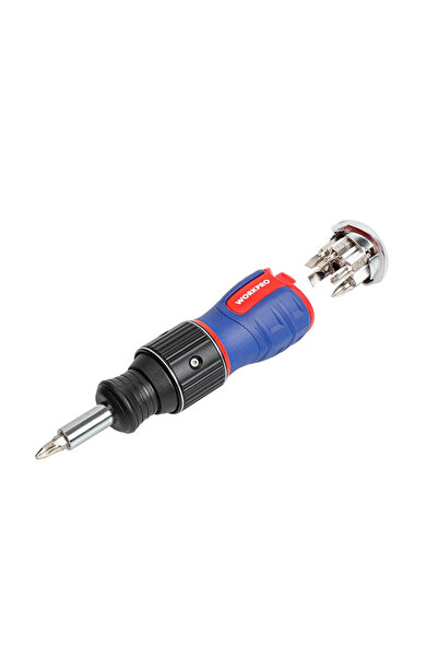 Workpro Wp221071 6-In-1 Profesyonel Cr-V Cırcırlı Manyetik Topaç Tornavida Seti