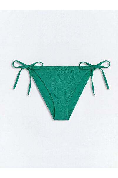 LC Waikiki Yeşil Dokulu Bağlamalı Kadın Brazilian Bikini Altı