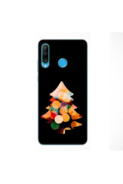 OEM Husa compatibila cu Huawei P30 Lite Silicon Gel Tpu Model Craciun Brad Fu...