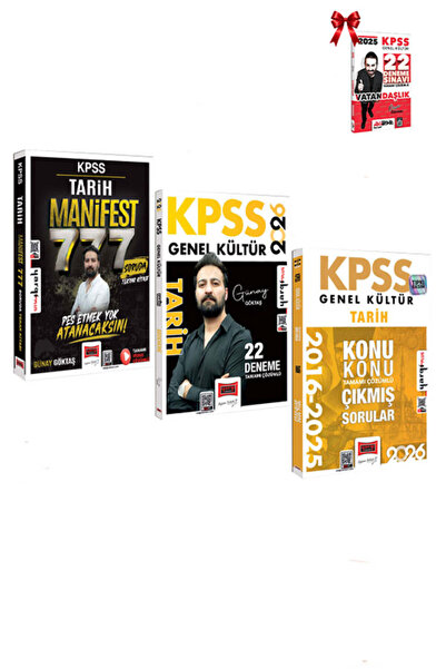 Yargı Yayınları 2026 KPSS Tarih Manifest Serisi 777 Soruda Tekrar Kitabı +Tar...