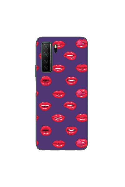 OEM Husa compatibila cu Huawei P40 Lite 5G Silicon Gel Tpu Model Buze Pattern