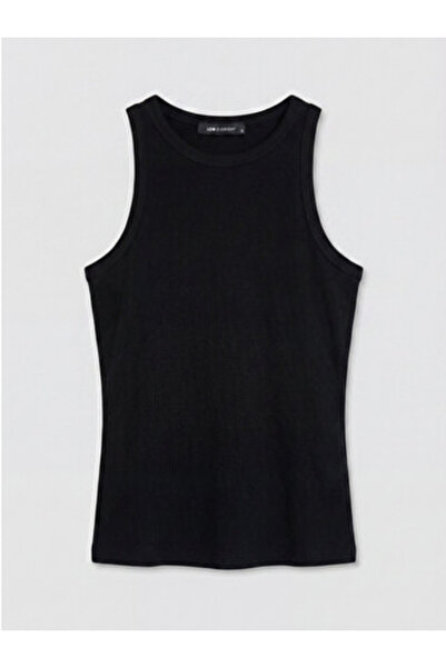 LC Waikiki New Season Black Crew Neck Women's Undershirt