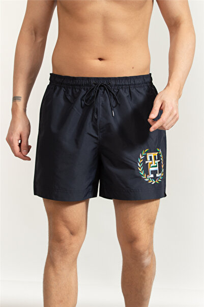 Tommy Hilfiger Medium Drawstring Erkek Şort Mayo Mavi