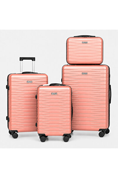 SHOWKOO Luggage Sets, 4PCS (14",20", 24", 28"), Suitcases with Universal Whee...