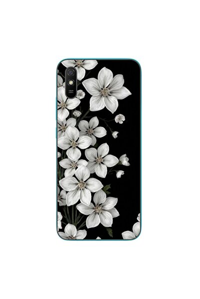 OEM Husa compatibila cu Xiaomi Redmi 9A Silicon Gel Tpu Model Pure White Flowers