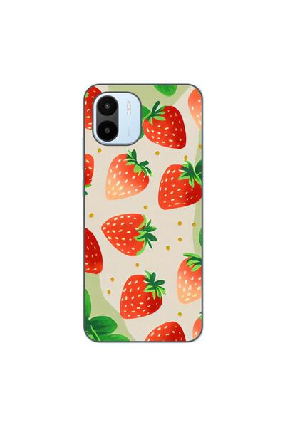 OEM Husa compatibila cu Xiaomi Redmi A1 Silicon Gel Tpu Model Capsuni Pattern
