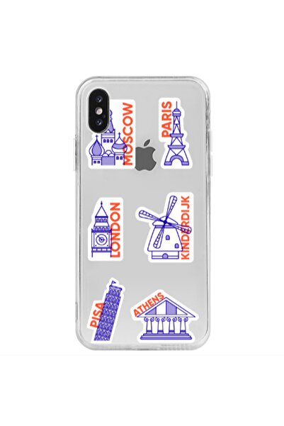 Other Apple iPhone X Pisa Athens Transparent Silicone TPU Θήκη