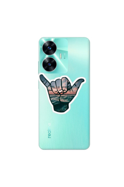 Other Realme C55 Hand Transparent Silicone TPU Θήκη