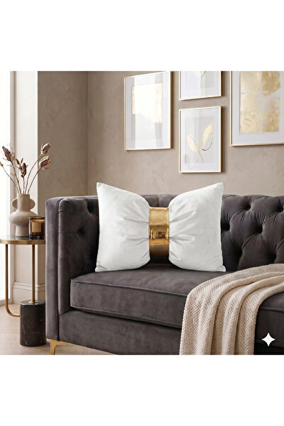 baladı home ev tekstil home collection غطاء وسادة مخملي بتصميم خاص على شكل في...