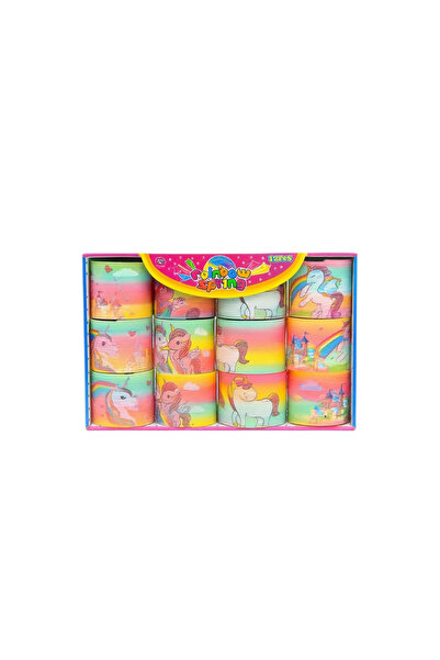 BaoBao Set 12 Springuri Rainbow cu Unicorni , Jucarie Colorata pentru Copii /