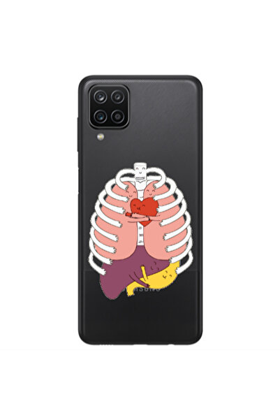 Other Samsung A12 Anatomy Transparent Silicone TPU Θήκη
