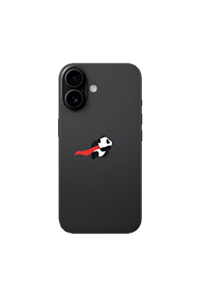 Other Apple Iphone 16 plus kite flying panda Transparent Silicone TPU Θήκη