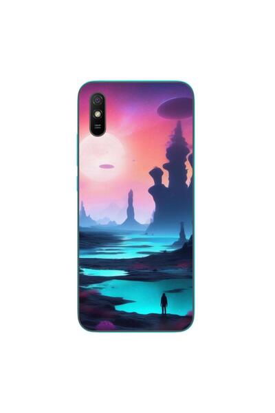 OEM Case compatible with Xiaomi Redmi 9A Silicone Gel Tpu Model Mystic Planet
