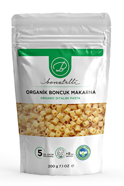Bonatelli Organik Boncuk Makarna 200 G | Bebek Makarna +8 Ay
