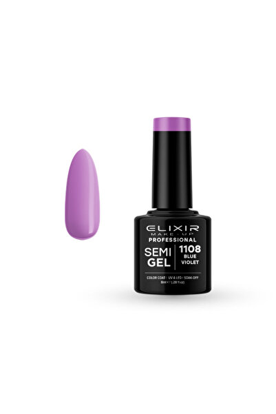 Elixir SEMI GEL (ΗΜΙΜΟΝΙΜΟ ΒΕΡΝΙΚΙ) - 1108 (Blue VIOLET) 8ML