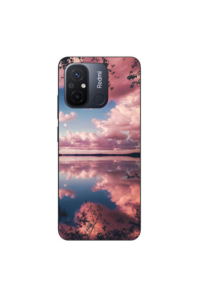 OEM Husa compatibila cu Xiaomi Redmi 12C Silicon Gel Tpu Model Pink Clouds
