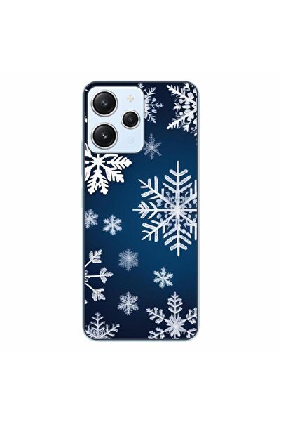 OEM Калъф, съвместим с Xiaomi Redmi 12 4G, силиконов гел TPU с десен на снежинки