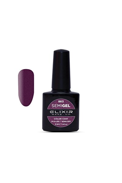 Elixir SEMI GEL (ΗΜΙΜΟΝΙΜΟ ΒΕΡΝΙΚΙ) - 863 (METALLIC IMPERIAL Purple) 8ML