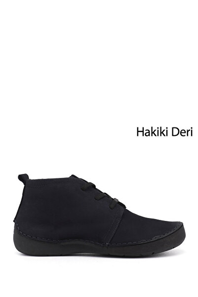 GÖNDERİ(R) Women's Laci Nubuck Lace-Up Genuine Leather Comfort Boots