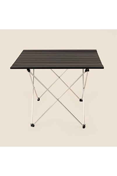 Retail Katlanabilir Alüminyum Kamp Masası - Siyah - 51x47x66 cm