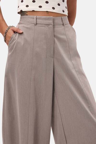 it's basic Pantaloni gri pentru femei s6-57 Skater Balloon Fit