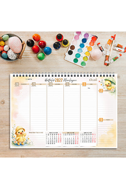 express planlayıcı 2026-2027 53-Week Planner with Academic Calendar - Ponçik Ördek