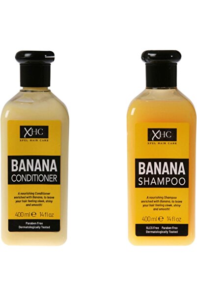 XPEL XHC Hair Care Banana Shampoo and Conditioner Combo, 400ml